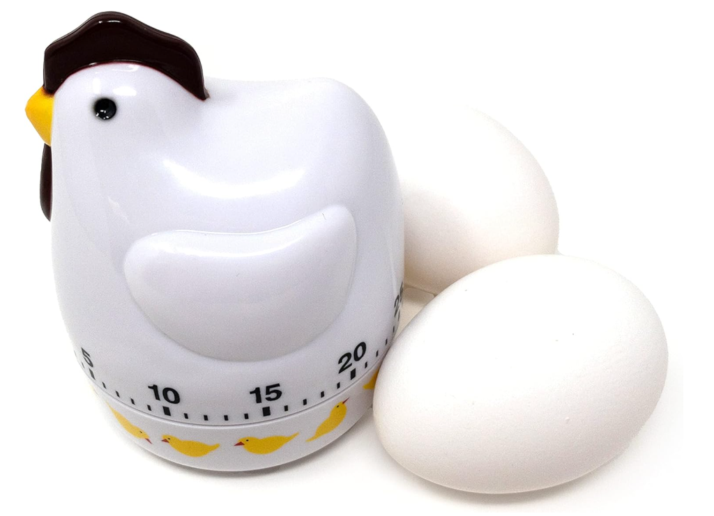 Cute Colorful Kitchen Timer, 60-Minute Mechanical Cooking Timer with Alarm, Fun Plastic Timer with Easy-to-Read Numbers, No Battery Required