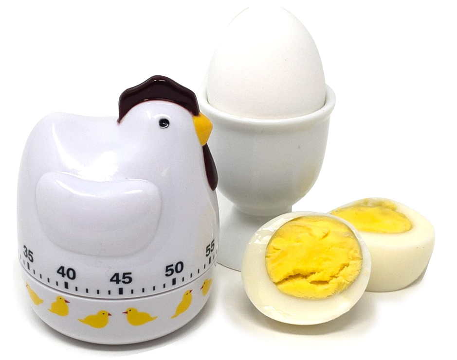 Cute Colorful Kitchen Timer, 60-Minute Mechanical Cooking Timer with Alarm, Fun Plastic Timer with Easy-to-Read Numbers, No Battery Required