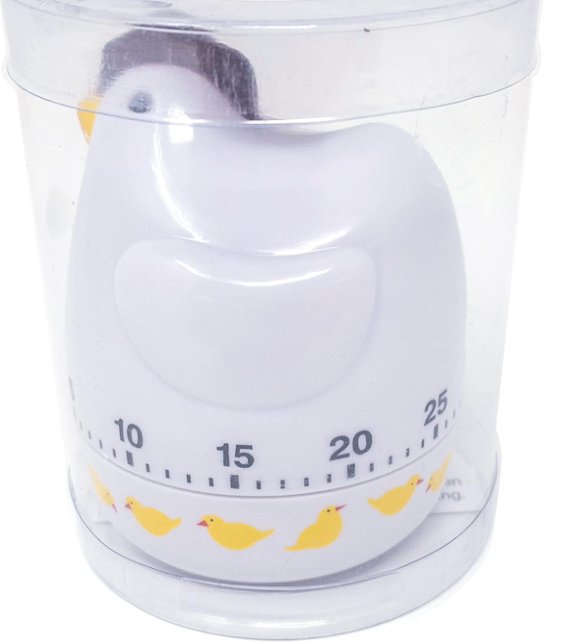 Cute Colorful Kitchen Timer, 60-Minute Mechanical Cooking Timer with Alarm, Fun Plastic Timer with Easy-to-Read Numbers, No Battery Required